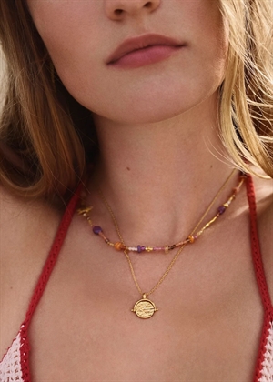 Bianca necklace Forgyldt Maanesten 